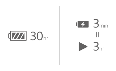 Bateria 30h