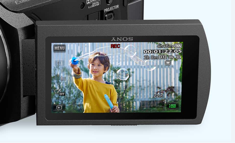 Sony Handycam 60倍ズーム カメラ Handycam® AX53 4K com sensor Exmor R™ CMOS | FDR-AX53 | Sony Brazil